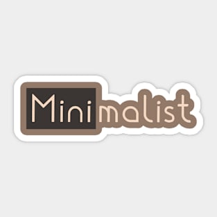 minimalist design minimalist Sticker